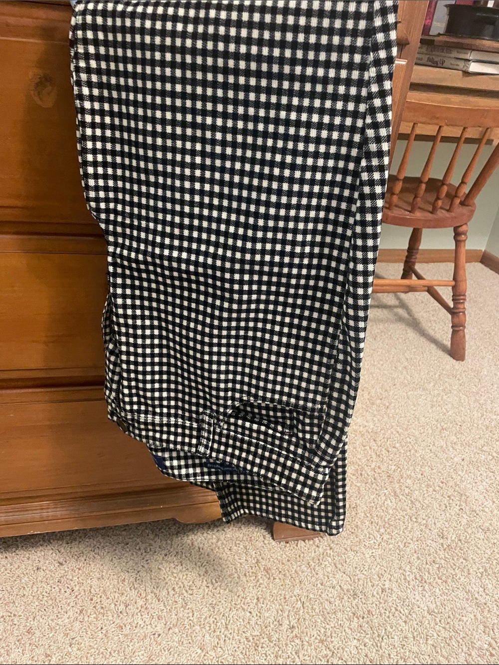 Talbots Black and White Corduroy pants